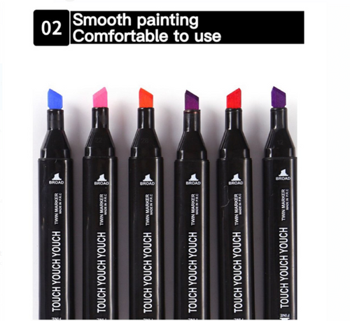 Bolso Tela Portátil Marcadores 168 Colores